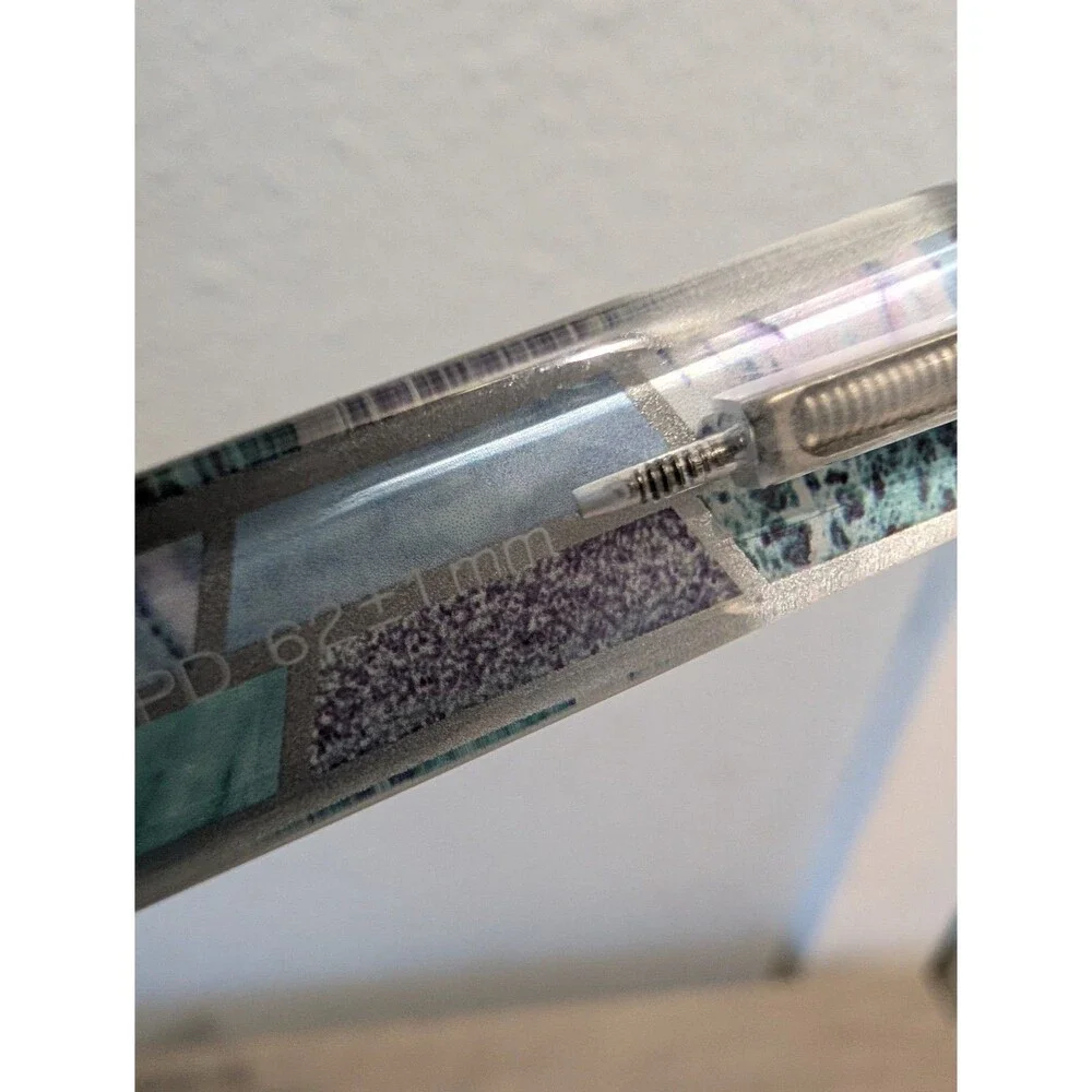 Peepers Enter Stage Left Clear Blue Pattern Eyeglass Frames